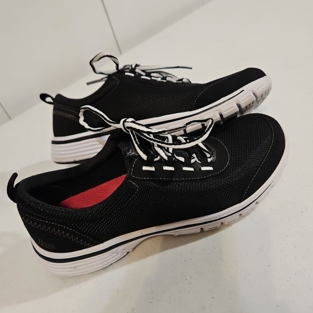 G H BASS PROPEL Shoes Womens Size 8M‎ Black/white Sneakers EUC (S176